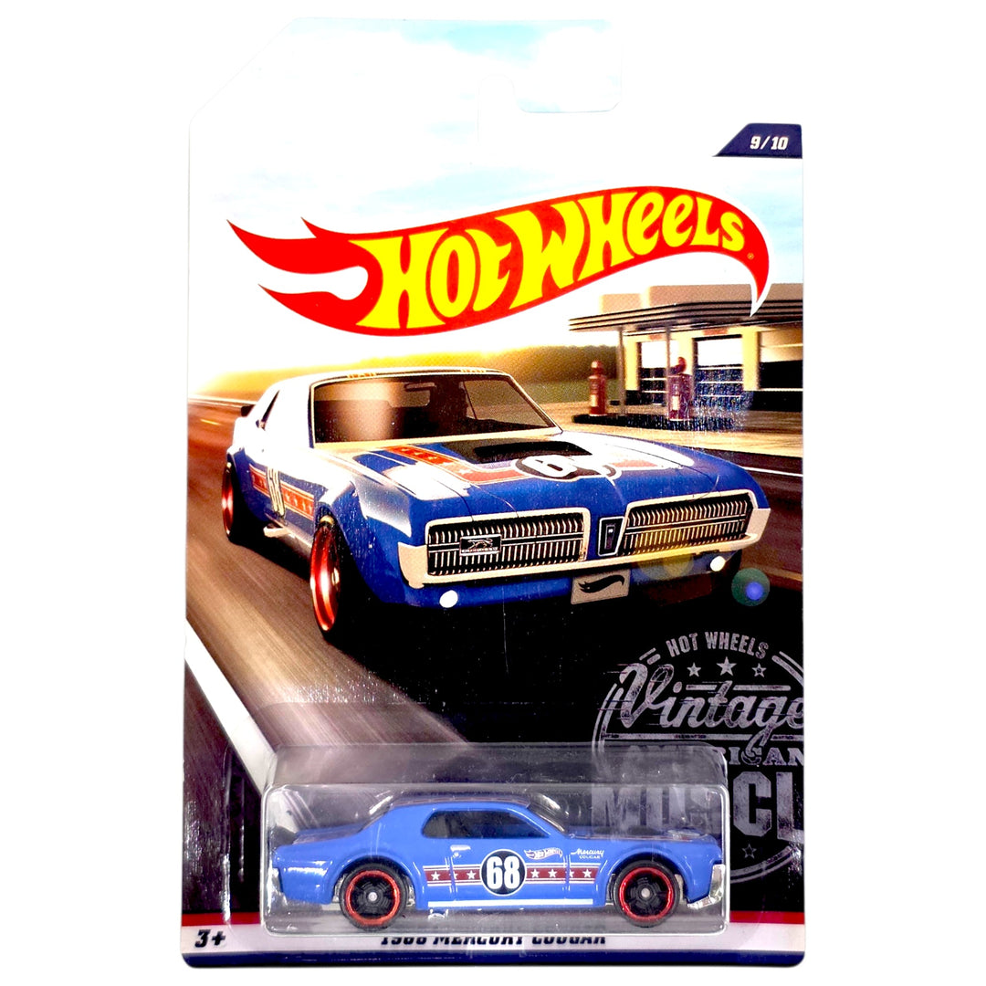 Hot Wheels - 1968 Mercury Cougar - 2017 Vintage American Muscle Series - Top CollectiblesDiecastHot Wheels