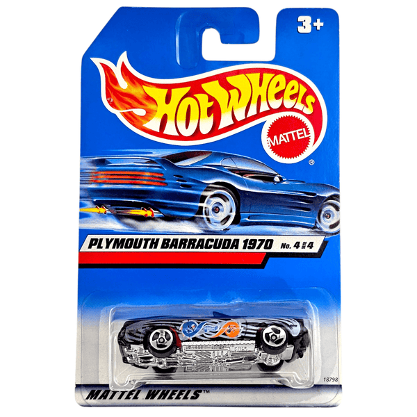 Hot Wheels - 1970 Plymouth Barracuda - 1998 *Tampo Variation* - Top CollectiblesDiecastHot Wheels