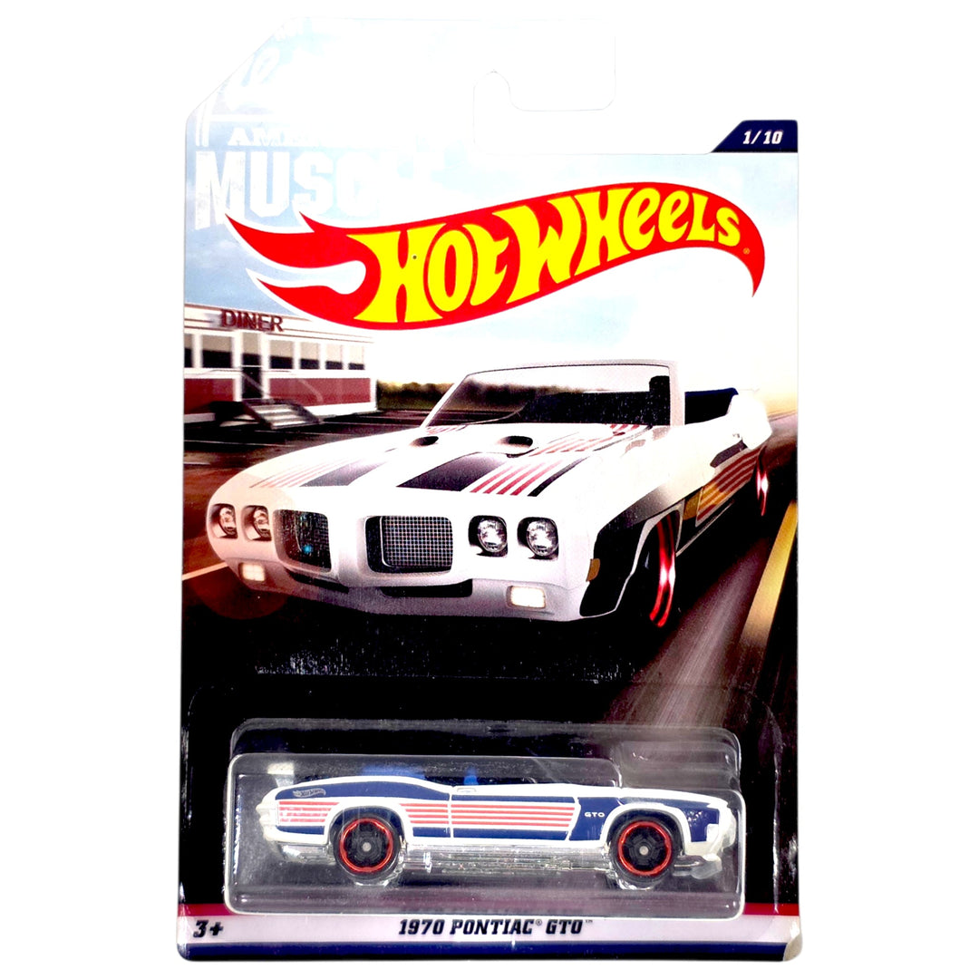 Hot Wheels - 1970 Pontiac GTO - 2017 Vintage American Muscle Series - Top CollectiblesDiecastHot Wheels