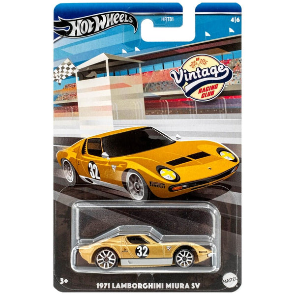 Hot Wheels - 1971 Lamborghini Miura SV - 2024 Vintage Racing Club Series - Top CollectiblesDiecastHot Wheels