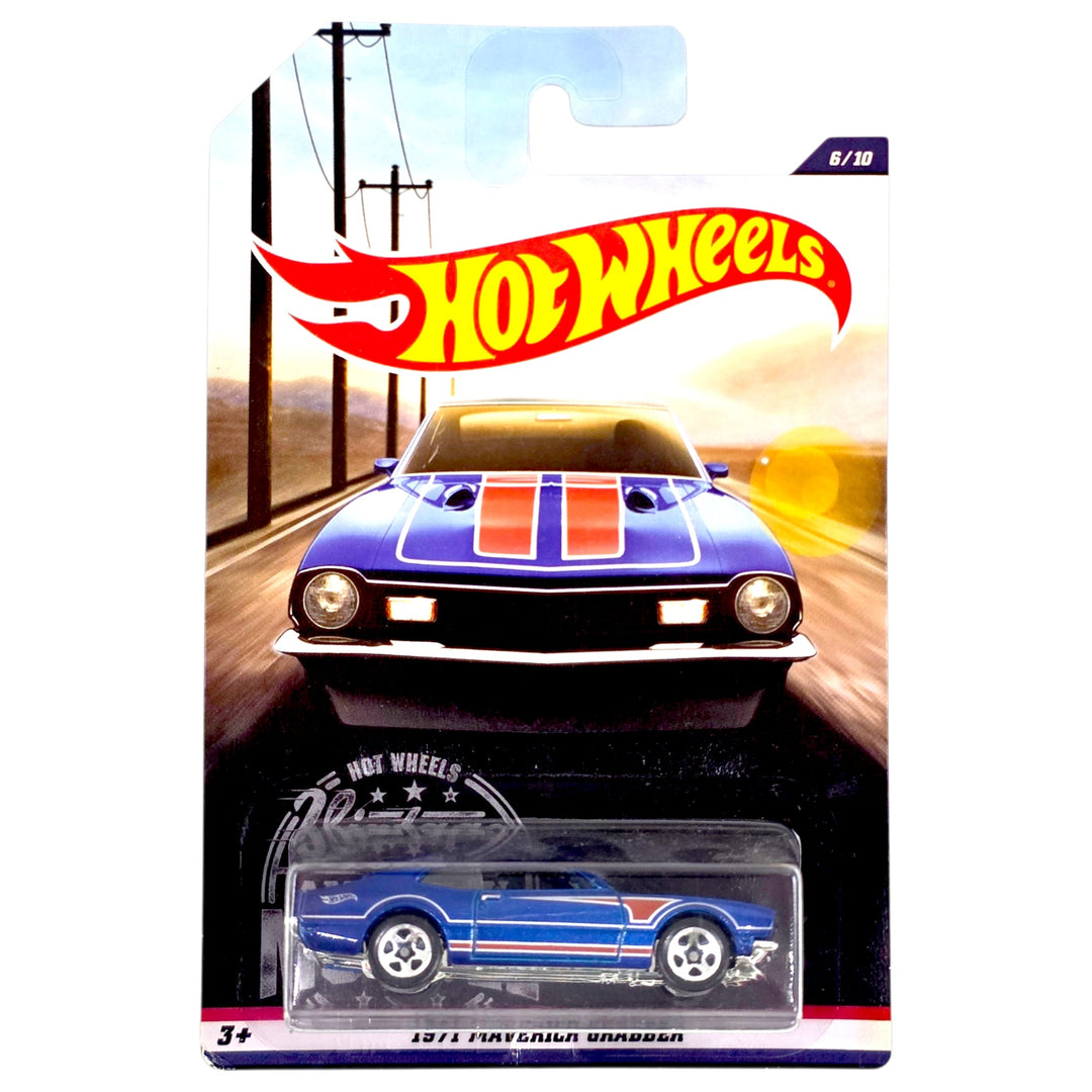 Hot Wheels - 1971 Maverick Grabber - 2017 Vintage American Muscle Series - Top CollectiblesDiecastHot Wheels