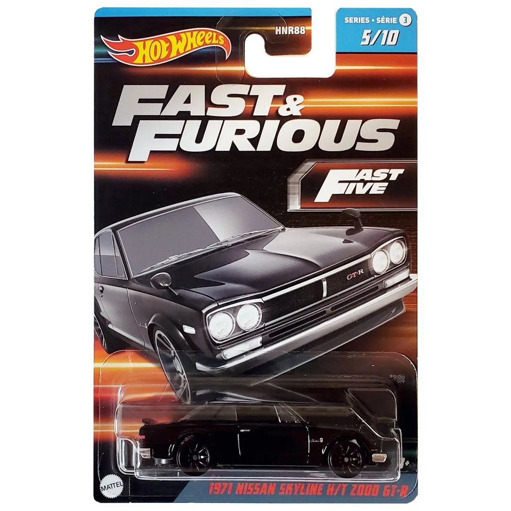 Hot Wheels - 1971 Nissan Skyline H/T 2000 GT - R - 2023 Fast and Furious Series - Top CollectiblesDiecastHot Wheels