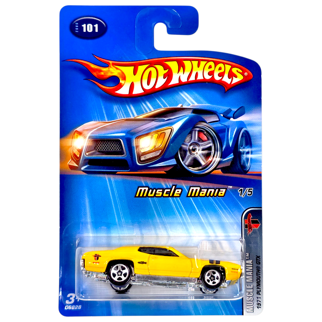 Hot Wheels - 1971 Plymouth GTX - 2005 *Chrome Base Variation* - Top CollectiblesDiecastHot Wheels