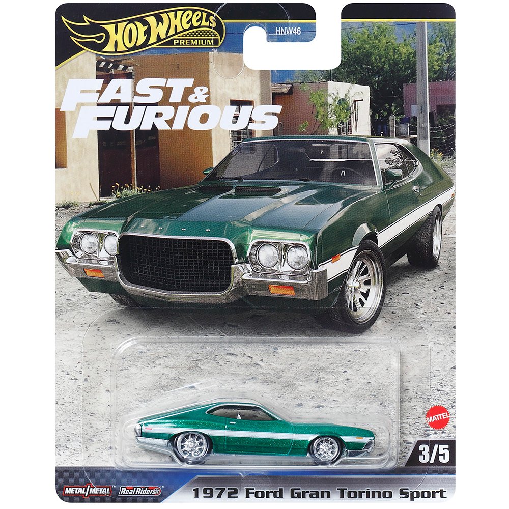 Hot Wheels - 1972 Ford Gran Torino Sport - 2024 Fast &amp; Furious Series - Top CollectiblesDiecastHot Wheels