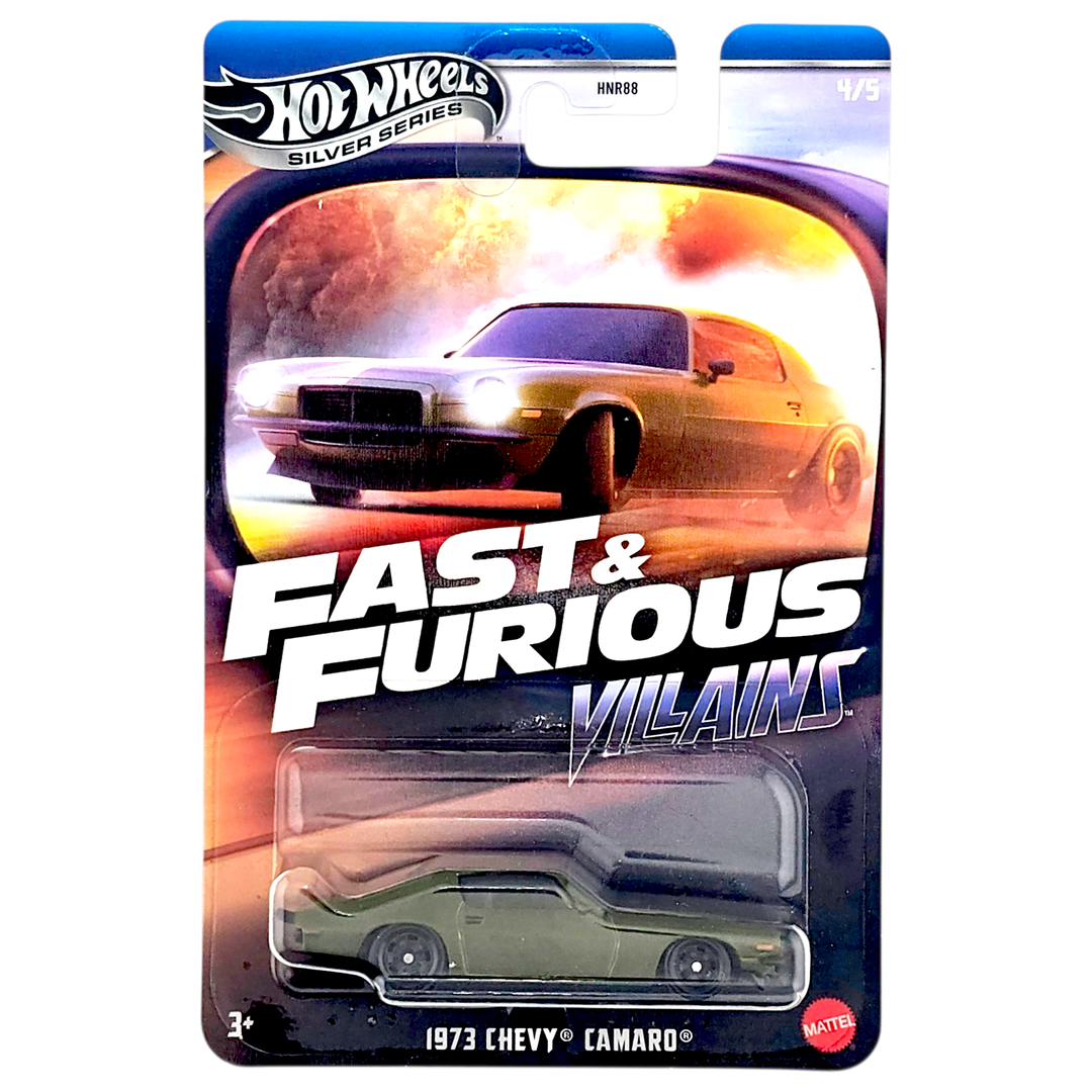 Hot Wheels - 1973 Chevy Camaro - 2025 Fast and Furious Vilains Series - Top CollectiblesDiecastHot Wheels
