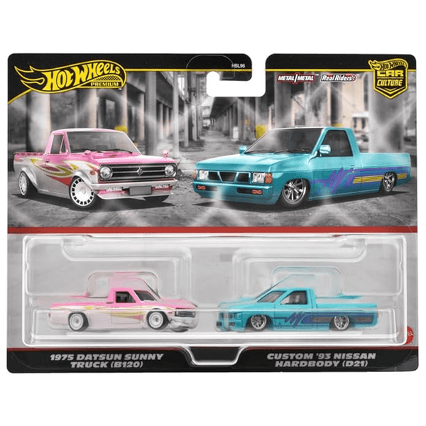 Hot Wheels - 1975 Datsun Sunny Truck (B120) & Custom '93 Nissan Hardbody (D21) - 2024 Car Culture 2 - Pack - Top CollectiblesDiecastHot Wheels