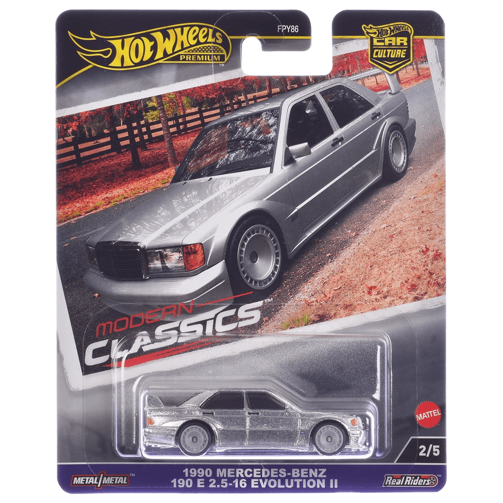Hot Wheels - 1990 Mercedes - Benz 190 E 2.5 - 16 Evolution II - 2024 Modern Classics Series - Top CollectiblesDiecastHot Wheels