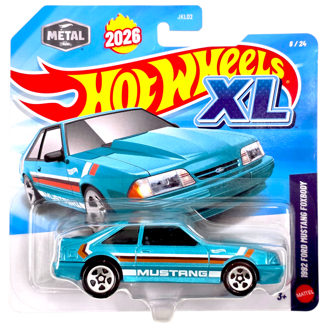 Hot Wheels - 1992 Ford Mustang Foxbody - 2026 HW XL Series *1/43 Scale* - Top CollectiblesDiecastHot Wheels