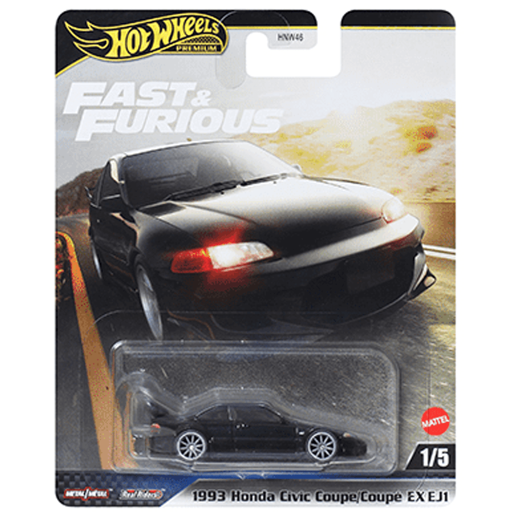 Hot Wheels - 1993 Honda Civic Coupe EX EJ1 - 2025 Fast & Furious Series - Top CollectiblesDiecastHot Wheels