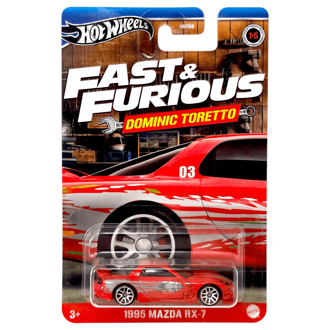 Hot Wheels - 1995 Mazda RX - 7 - 2024 Dominic Toretto Fast &amp; Furious Series - Top CollectiblesDiecastHot Wheels