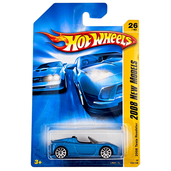 Hot Wheels - 2008 Tesla Roadster - 2008 *Card Variation* - Top CollectiblesDiecastHot Wheels