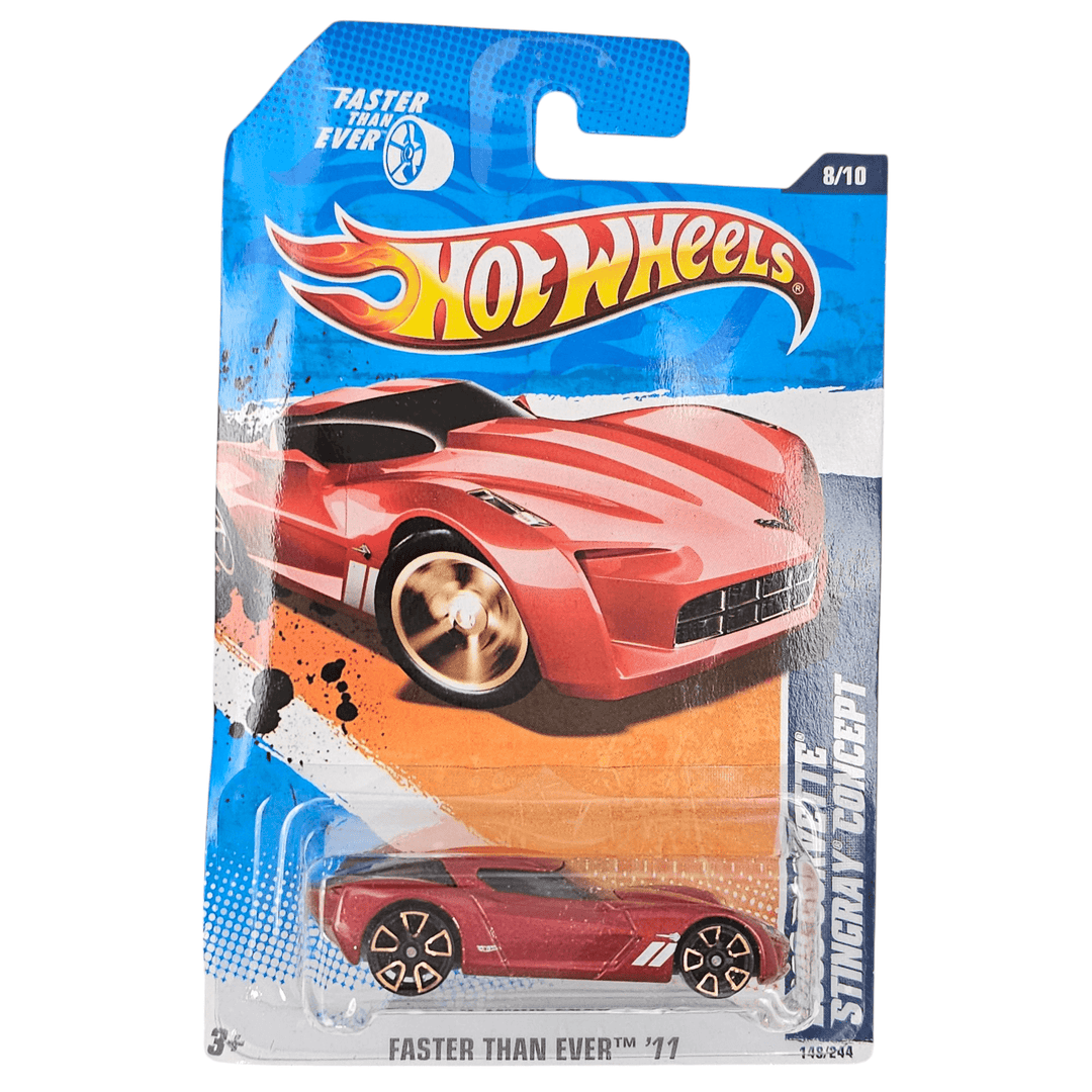 Hot Wheels - 2009 Corvette Stingray Concept - 2011 *FTE2 Wheels* - Top CollectiblesDiecastHot Wheels