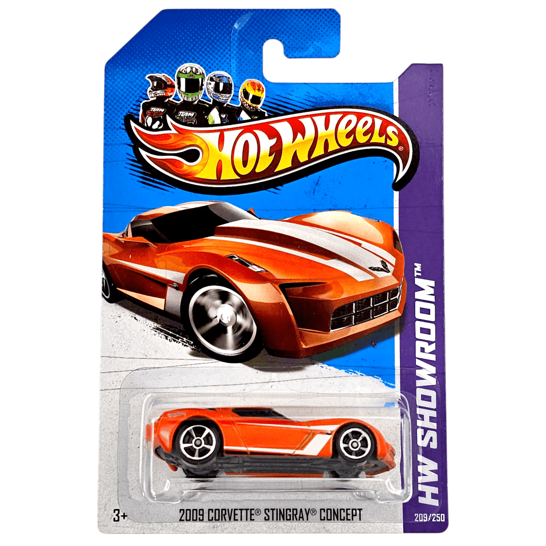 Hot Wheels - 2009 Corvette Stingray Concept - 2013 *Card Variation* - Top CollectiblesDiecastHot Wheels