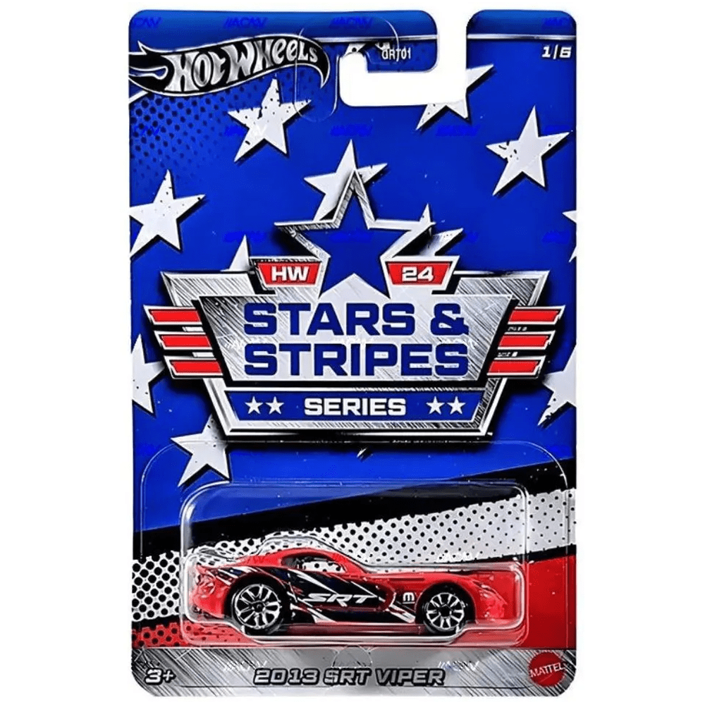 Hot Wheels - 2013 SRT Viper - 2024 Stars &amp; Stripes Series - Top CollectiblesDiecastHot Wheels