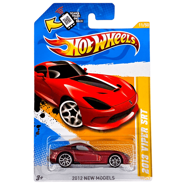 Hot Wheels - 2013 Viper SRT - 2012 *Card Variation* - Top CollectiblesDiecastHot Wheels