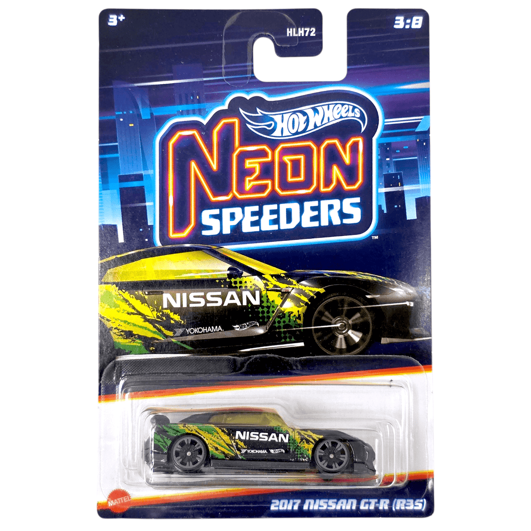 Hot Wheels - 2017 Nissan GT - R (R35) - 2023 Neon Speeders Series - Top CollectiblesDiecastHot Wheels