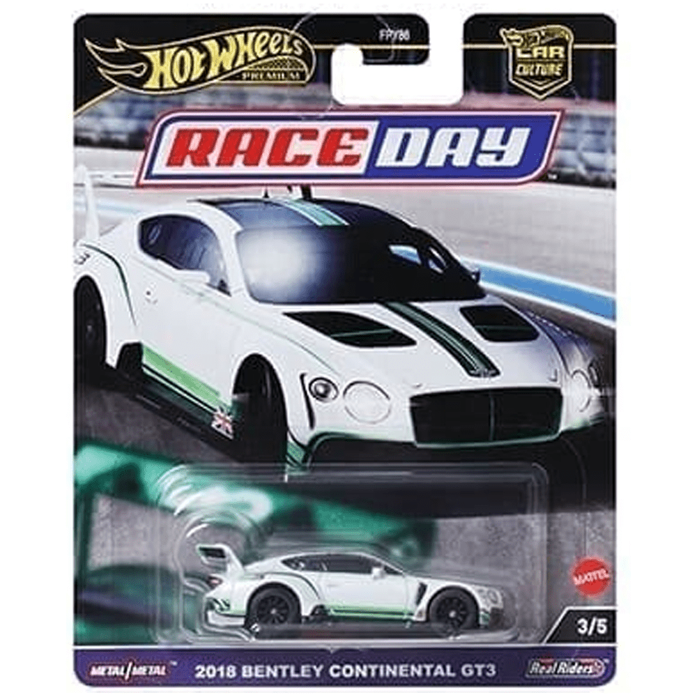 Hot Wheels - 2018 Bentley Continental GT3 - 2024 Race Day Series - Top CollectiblesDiecastHot Wheels