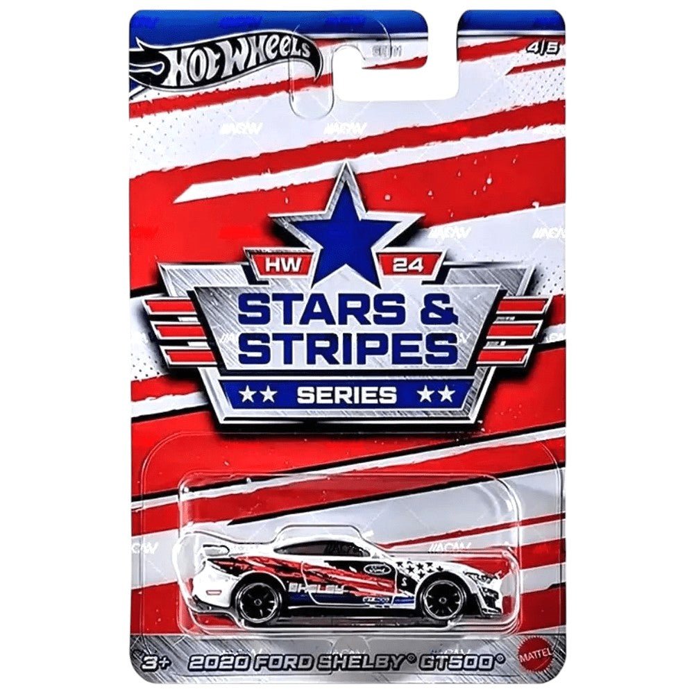Hot Wheels - 2020 Ford Shelby GT500 - 2024 Stars & Stripes Series - Top CollectiblesDiecastHot Wheels