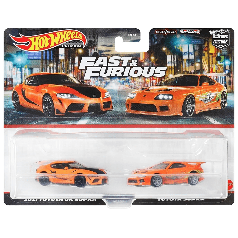 Hot Wheels - 2021 Toyota GR Supra &amp; Toyota Supra - 2021 Car Culture 2 - Pack - Top CollectiblesDiecastHot Wheels