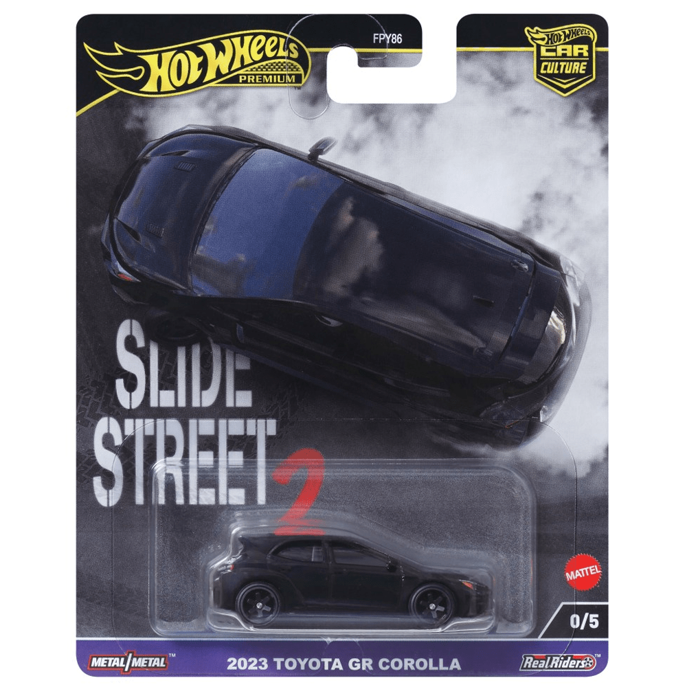 Hot Wheels - 2023 Toyota GR Corolla - 2024 Slide Street 2 Series *Chase* - Top CollectiblesDiecastHot Wheels