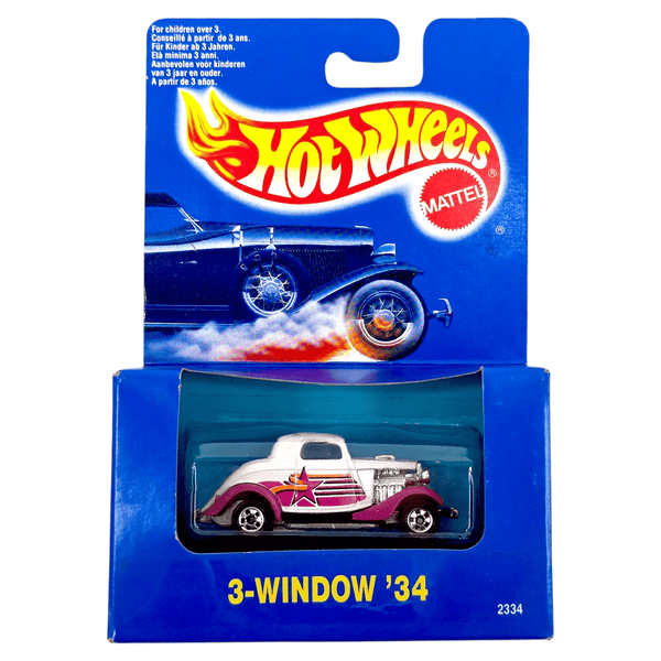 Hot Wheels - '3 - Window '34 - 1993 *Exclusive International Packaging* - Top CollectiblesDiecastHot Wheels