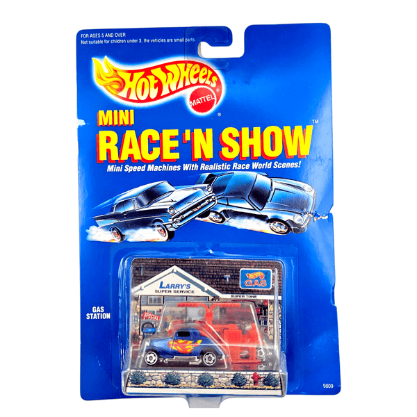 Hot Wheels - '34 Ford 3 - Window (Gas Station) - 1990 Mini Race'N Show Series - Top CollectiblesDiecastHot Wheels