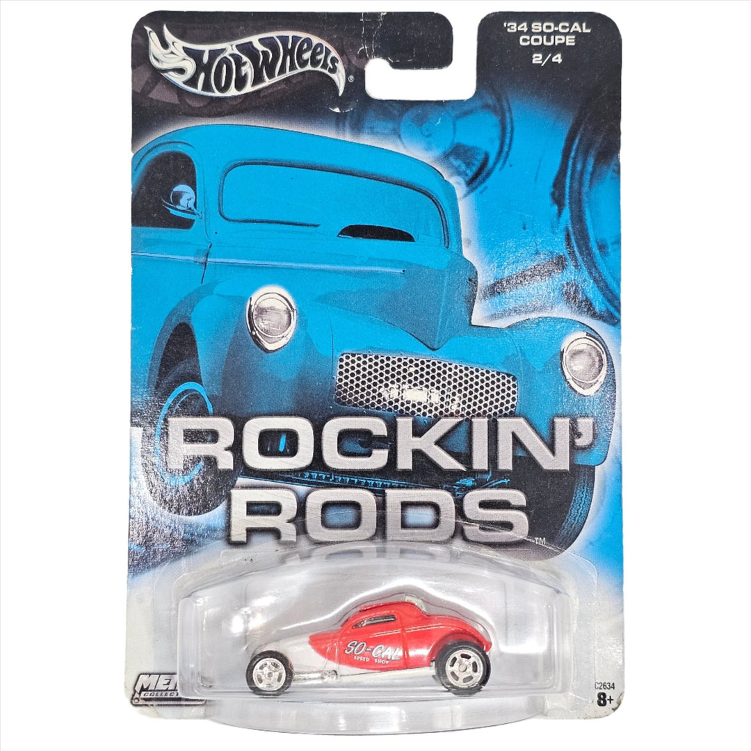Hot Wheels - '34 So - Cal Coupe - 2004 Rockin' Rods Series - Top CollectiblesDiecastHot Wheels