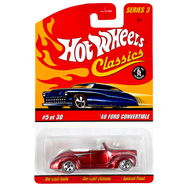 Hot Wheels - '40 Ford Convertible - 2007 Classics Series 3 - Top CollectiblesDiecastHot Wheels
