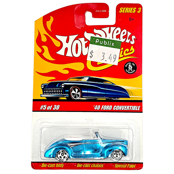 Hot Wheels - '40 Ford Convertible - 2007 Classics Series 3 - Top CollectiblesDiecastHot Wheels