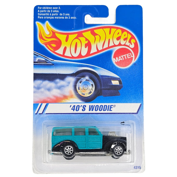 Hot Wheels - '40 Woodie - 1993 *Wheel Variation* - Top CollectiblesDiecastHot Wheels