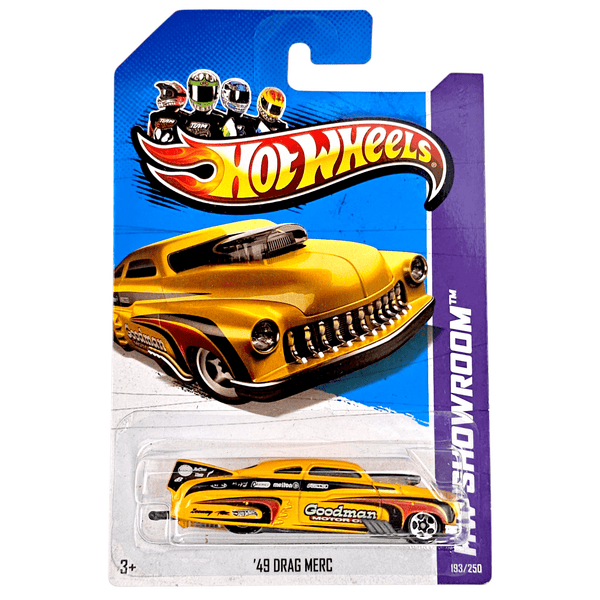 Hot Wheels - '49 Drag Merc - 2013 *Card Variation* - Top CollectiblesDiecastHot Wheels