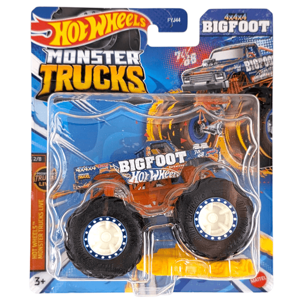 Hot Wheels - 4x4x4 Bigfoot - 2024 Monster Trucks Series - Top CollectiblesDiecastHot Wheels