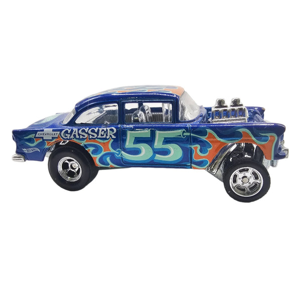 Hot Wheels - '55 Chevy Bel Air Gasser - 2017 *Real Riders Custom* - Top CollectiblesDiecastHot Wheels