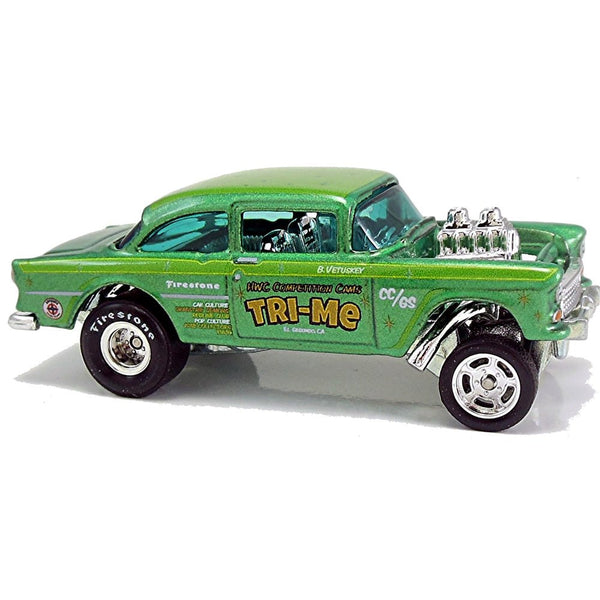 Hot Wheels - '55 Chevy Bel Air Gasser - 2019 Drag Strip Demons Series - Top CollectiblesDiecastHot Wheels
