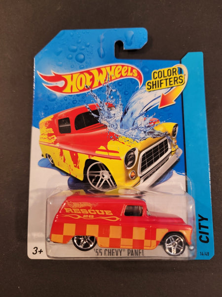 Hot Wheels - '55 Chevy Panel - 2014 Color Shifters Series - Top CollectiblesDiecastHot Wheels