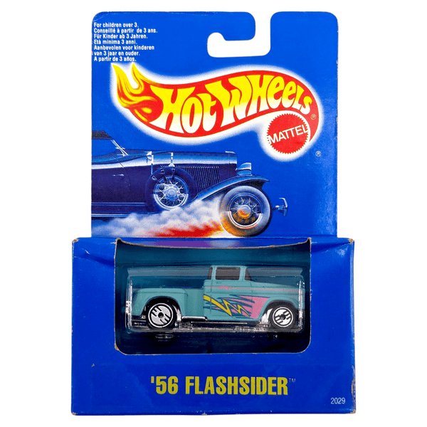 Hot Wheels - '56 Flashsider - 1992 *Exclusive International Packaging* - Top CollectiblesDiecastHot Wheels
