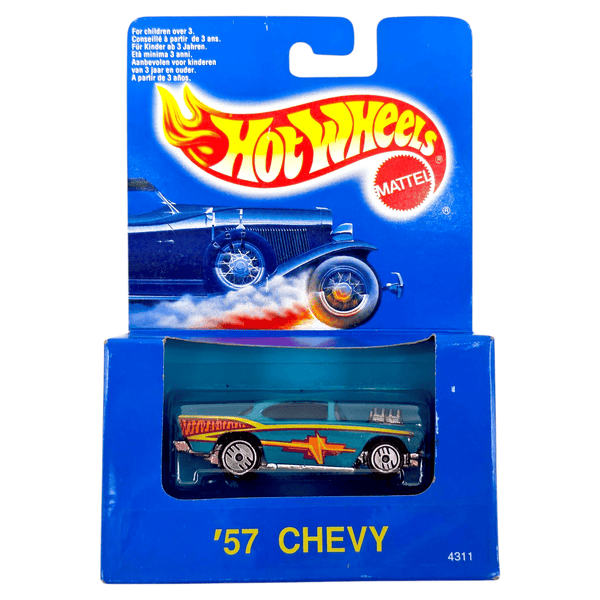 Hot Wheels - '57 Chevy - 1993 *Exclusive International Packaging* - Top CollectiblesDiecastHot Wheels
