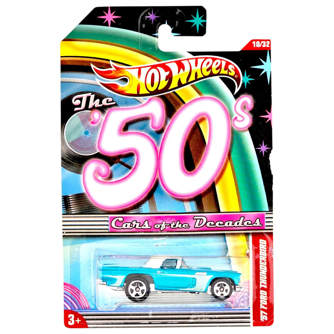 Hot Wheels - '57 Ford Thunderbird - 2011 Cars of the Decades Series - Top CollectiblesDiecastHot Wheels