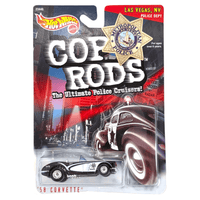 Hot Wheels - '58 Corvette - 1999 Cop Rods Series - Top CollectiblesDiecastHot Wheels