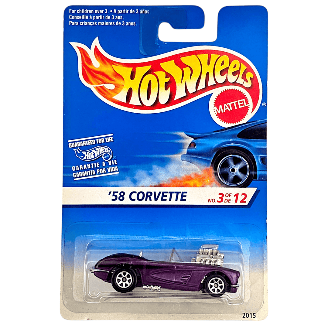 Hot Wheels - '58 Corvette Coupe - 1995 *Wheels Variation* - Top CollectiblesDiecastHot Wheels