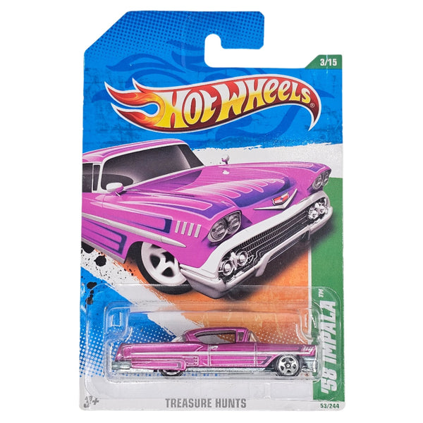 Hot Wheels - '58 Impala - 2011 *Treasure Hunt* - Top CollectiblesDiecastHot Wheels