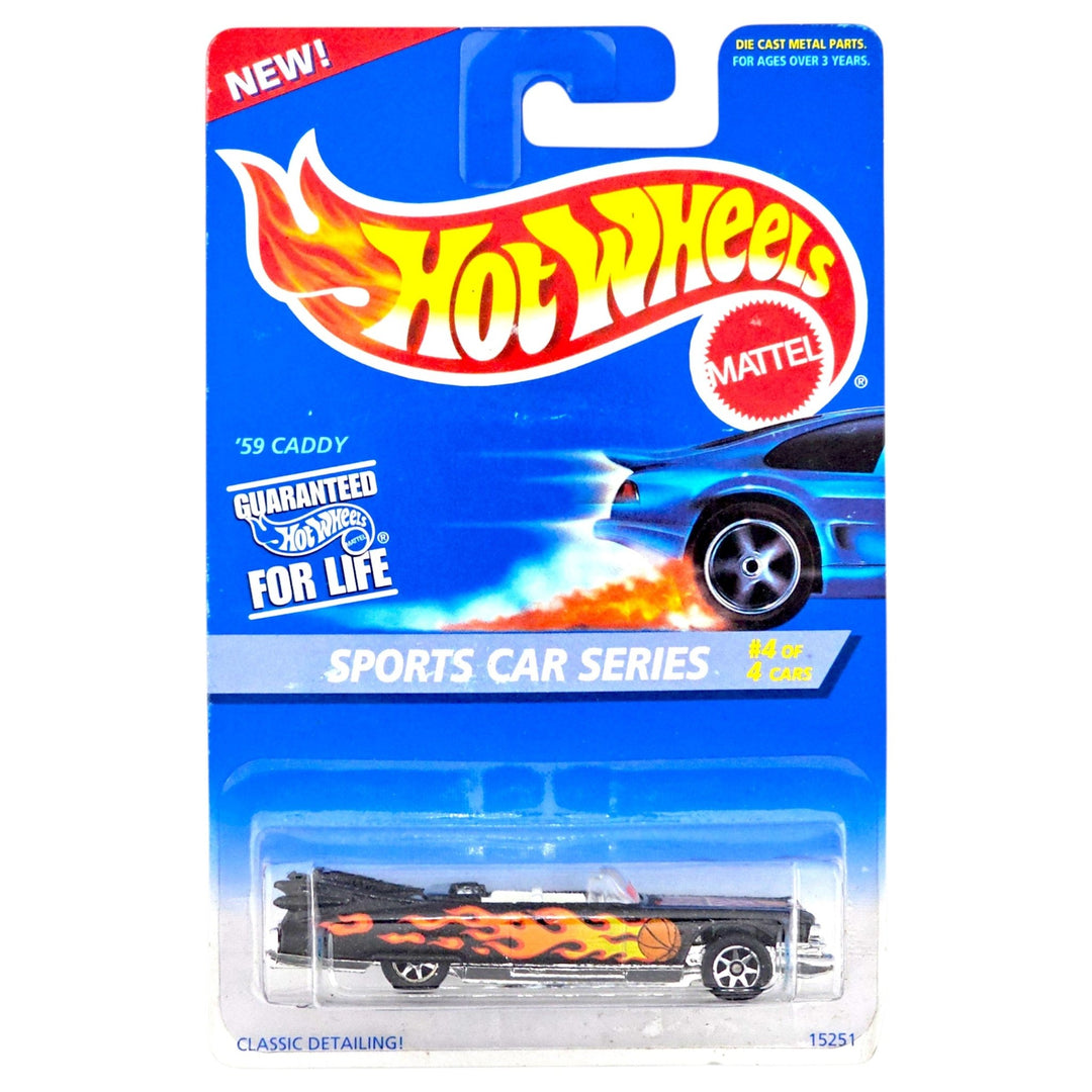 Hot Wheels - '59 Caddy - 1996 *Card Variation* - Top CollectiblesDiecastHot Wheels