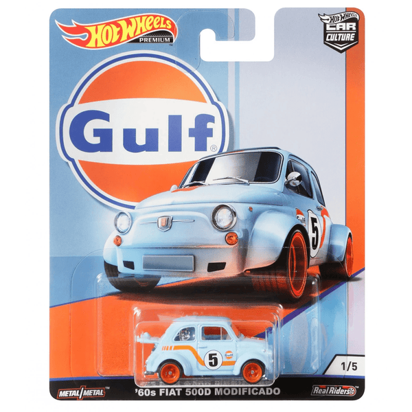 Hot Wheels - '60 Fiat 500D Modificado - 2019 Gulf Series - Top CollectiblesDiecastHot Wheels