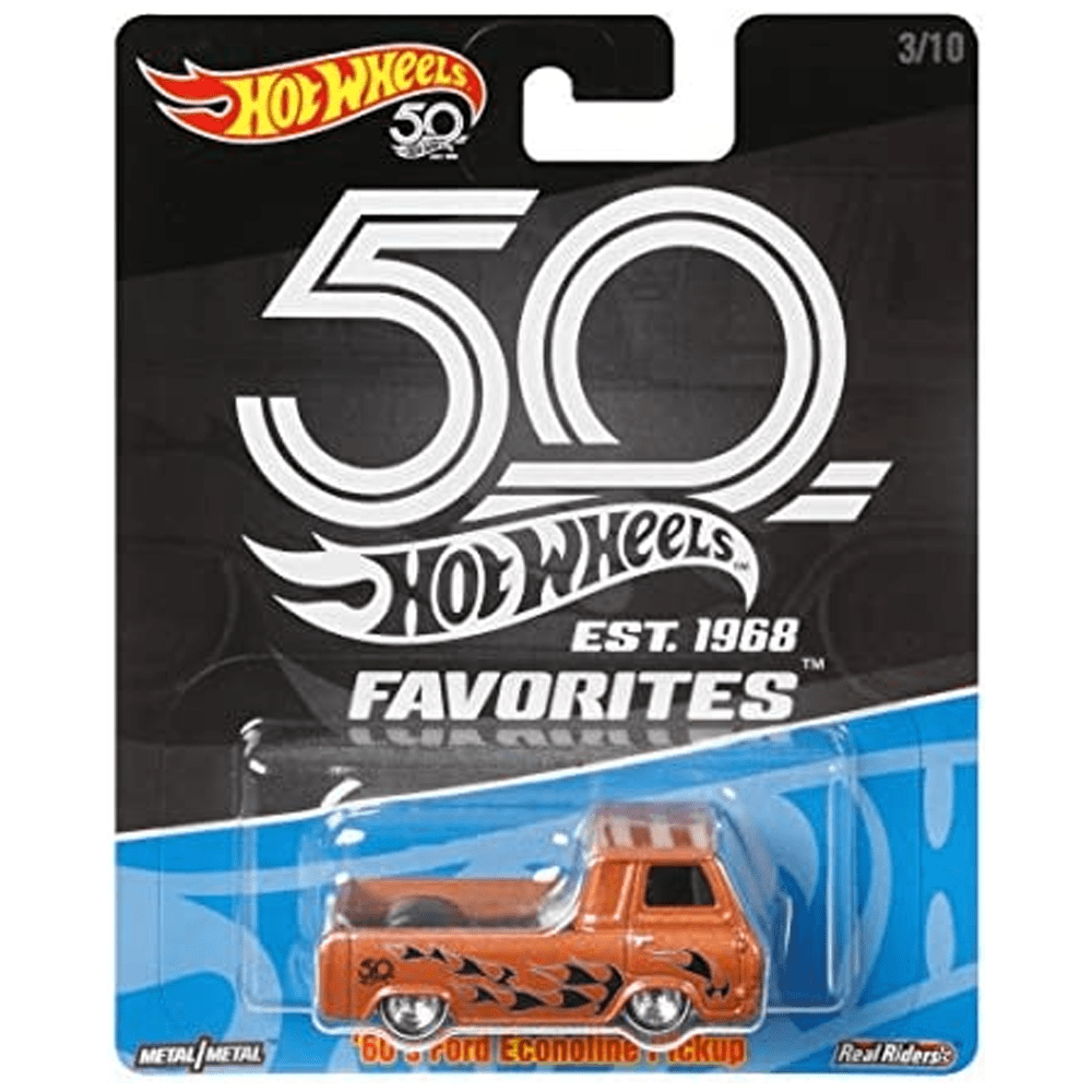 Hot Wheels - '60 Ford Econoline Pickup - 2018 50th Anniversary Favorites Series - Top CollectiblesDiecastHot Wheels