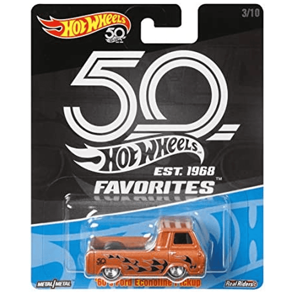 Hot Wheels - '60 Ford Econoline Pickup - 2018 50th Anniversary Favorites Series - Top CollectiblesDiecastHot Wheels