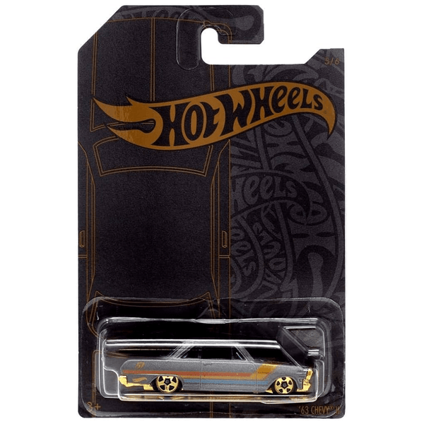 Hot Wheels - '63 Chevy II - 2019 Satin & Chrome Series - Top CollectiblesDiecastHot Wheels