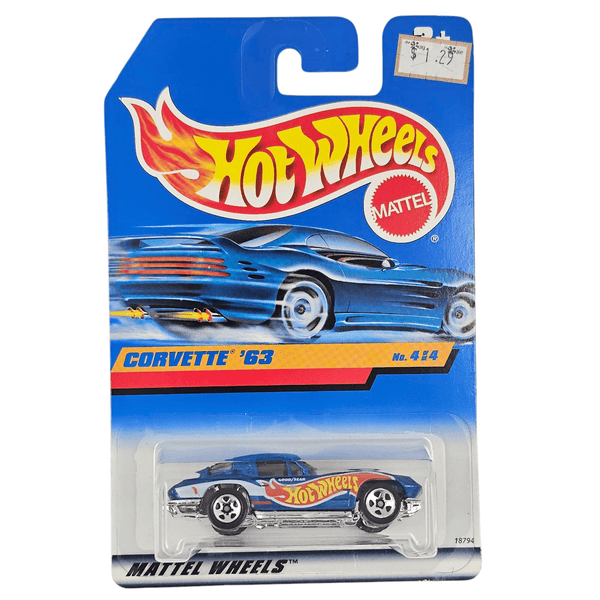Hot Wheels - '63 Corvette - 1998 *Card Variation* - Top CollectiblesDiecastHot Wheels