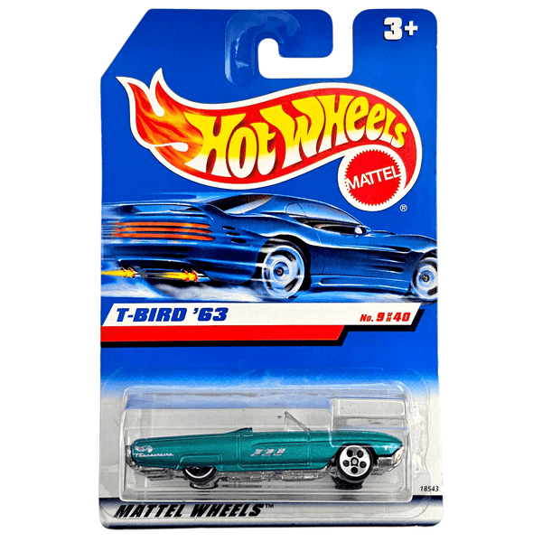 Hot Wheels - '63 T - Bird - 1998 *Card Variation* - Top CollectiblesDiecastHot Wheels