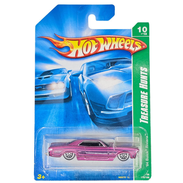 Hot Wheels - '64 Buick Riviera - 2008 *Treasure Hunt* - Top CollectiblesDiecastHot Wheels