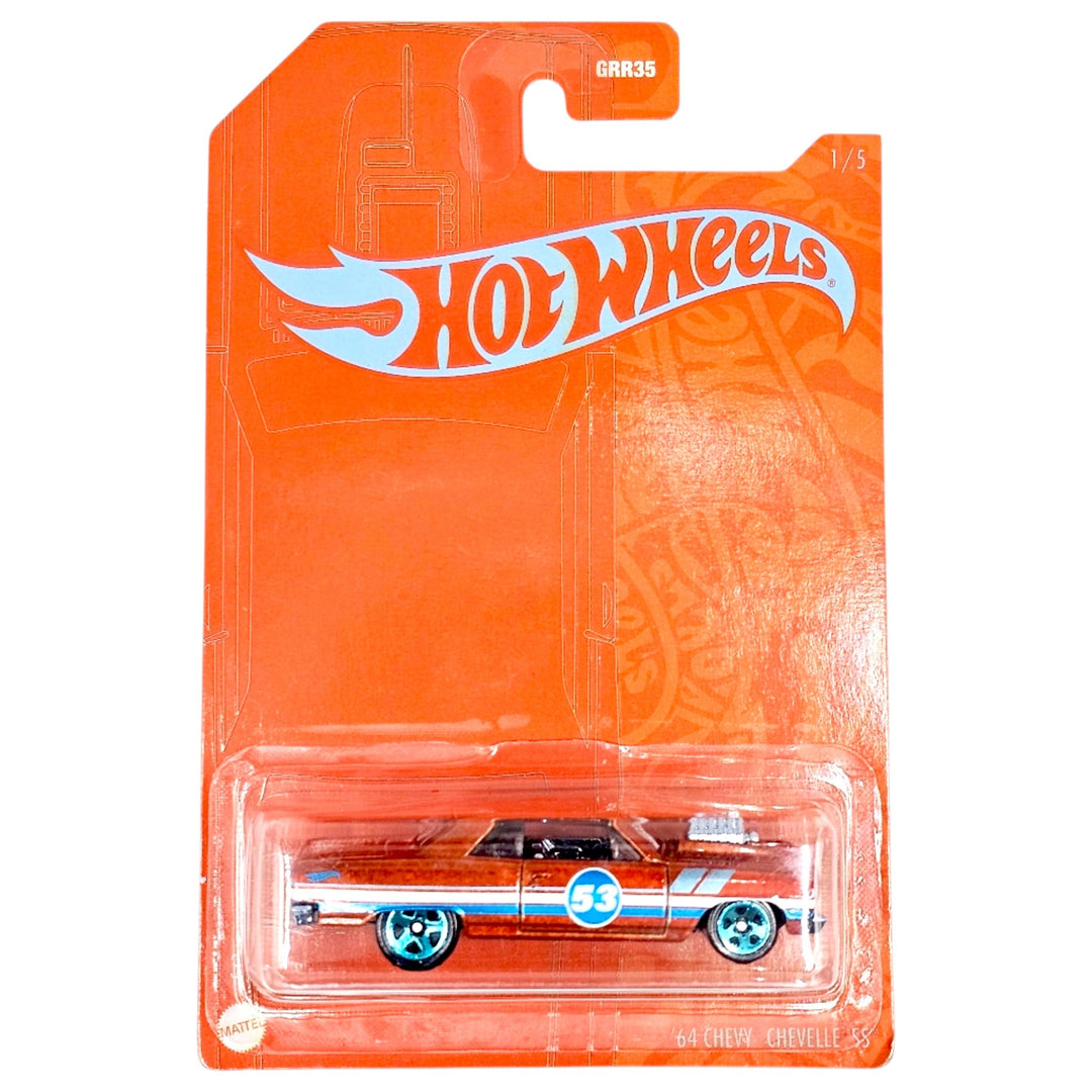 Hot Wheels - '64 Chevy Chevelle SS - 2021 Orange & Blue Series - Top CollectiblesDiecastHot Wheels